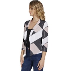 Women s Casual 3/4 Sleeve Spring Jacket 