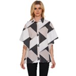 A Minimalist Pattern With Simple Lines And Shapes, Creating A Clean And Modern Aesthetic 07 Women s Batwing Button Up Shirt