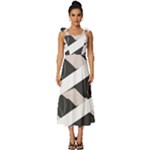 A Minimalist Pattern With Simple Lines And Shapes, Creating A Clean And Modern Aesthetic 07 Tie-Strap Tiered Midi Chiffon Dress