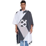 A Minimalist Pattern With Simple Lines And Shapes, Creating A Clean And Modern Aesthetic 07 Men s Hooded Rain Ponchos