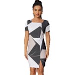 A Minimalist Pattern With Simple Lines And Shapes, Creating A Clean And Modern Aesthetic 07 Fitted Knot Split End Bodycon Dress