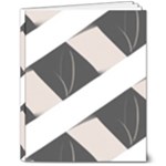 A Minimalist Pattern With Simple Lines And Shapes, Creating A Clean And Modern Aesthetic 07 8  x 10  Hardcover Notebook