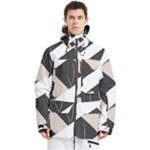 A Minimalist Pattern With Simple Lines And Shapes, Creating A Clean And Modern Aesthetic 07 Men s Multi Pockets Zip Ski and Snowboard Waterproof Breathable Jacket