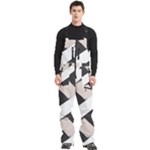 A Minimalist Pattern With Simple Lines And Shapes, Creating A Clean And Modern Aesthetic 07 Men s Front Zip Ski And Snowboard Bib Pants