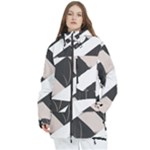 A Minimalist Pattern With Simple Lines And Shapes, Creating A Clean And Modern Aesthetic 07 Women s Multi Pockets Zip Ski and Snowboard Waterproof Breathable Jacket