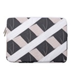 A Minimalist Pattern With Simple Lines And Shapes, Creating A Clean And Modern Aesthetic 07 14  Vertical Laptop Sleeve Case With Pocket