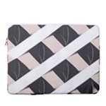 A Minimalist Pattern With Simple Lines And Shapes, Creating A Clean And Modern Aesthetic 07 15  Vertical Laptop Sleeve Case With Pocket