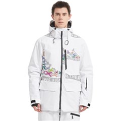 Men s Multi Pockets Zip Ski and Snowboard Waterproof Breathable Jacket 