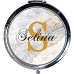 Personalized Marble Mini Round Mirror