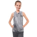 Wall With Cracked White Paint Texture Kids  Sleeveless Hoodie