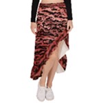 River Roots Asymmetrical Ruffle Hem Skirt 