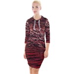 River Roots Quarter Sleeve Hood Bodycon Dress