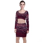 River Roots Long Sleeve Crop Top & Bodycon Skirt Set