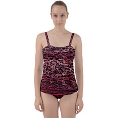 Twist Front Tankini Set 