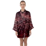 River Roots Long Sleeve Satin Kimono