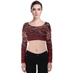 River Roots Velvet Long Sleeve Crop Top