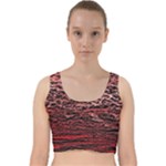 River Roots Velvet Racer Back Crop Top