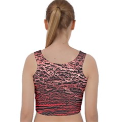 Velvet Racer Back Crop Top 