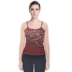 Velvet Spaghetti Strap Top 