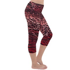 Lightweight Velour Capri Yoga Leggings 