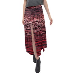 Velour Split Maxi Skirt 