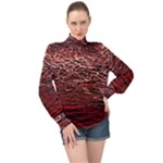 River Roots High Neck Long Sleeve Chiffon Top