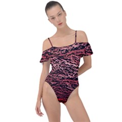 Frill Detail One Piece Swimsuit 