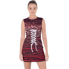 Lace Up Front Bodycon Dress 