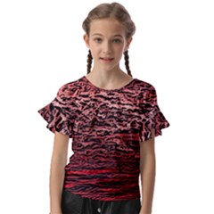 Kids  Cut Out Flutter Sleeves 