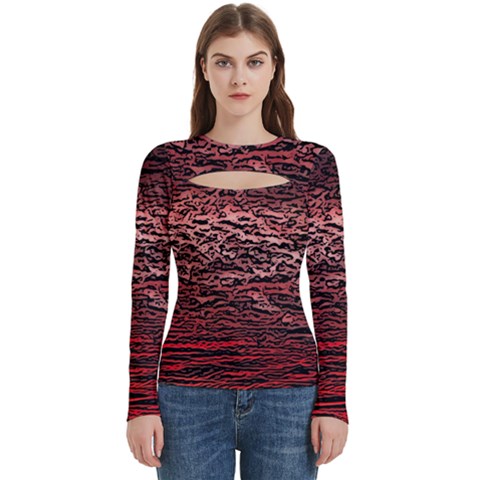 River Roots Women s Cut Out Long Sleeve T