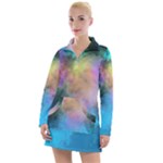 Smokescreen Women s Long Sleeve Casual Dress