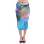 Smokescreen Midi Pencil Skirt