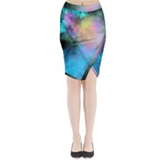 Smokescreen Midi Wrap Pencil Skirt from ArtsNow.com