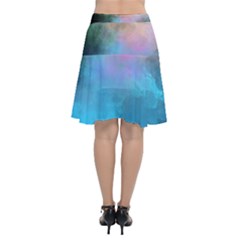 Chiffon Wrap Front Skirt 