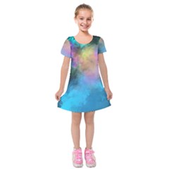 Smokescreen Kids  Short Sleeve Velvet Dress from ArtsNow.com