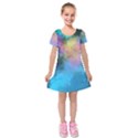 Kids  Short Sleeve Velvet Dress 