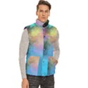 Men s High Neck Button Up Puffer Vest 