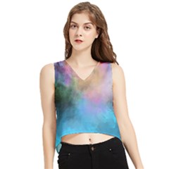 V-Neck Cropped Tank Top 