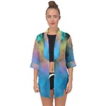 Smokescreen Open Front Chiffon Kimono