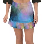 Smokescreen Fishtail Mini Chiffon Skirt