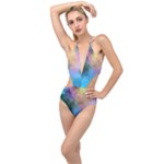 Smokescreen Plunging Cut Out Swimsuit