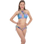 Smokescreen Cross Front Halter Bikini Set