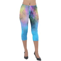 Lightweight Velour Capri Leggings  