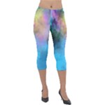 Smokescreen Lightweight Velour Capri Leggings 