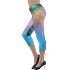 Lightweight Velour Capri Leggings  