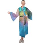 Smokescreen Maxi Velvet Kimono