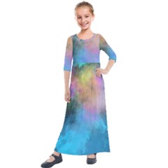 Kids  Quarter Sleeve Maxi Dress 