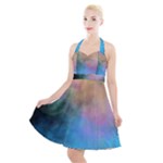 Smokescreen Halter Party Swing Dress 