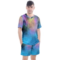 Men s Mesh T-Shirt and Shorts Set 