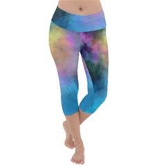 Lightweight Velour Capri Yoga Leggings 